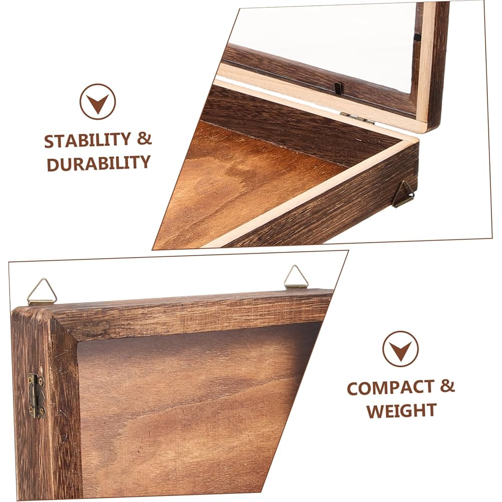 Amazon.co.jp: NUOLUX 木箱蝶標本箱壁掛け収納ボックス 標本収納